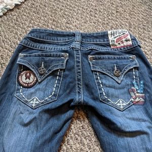 Affliction women's jeans pants Buckle dark